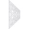 Ekena Millwork Set of Four Panels for 94 1/2"W x 28 1/4"H Baytown Fretwork Wainscot Wall Paneling WPKP14X01X47BYT - alternate 4